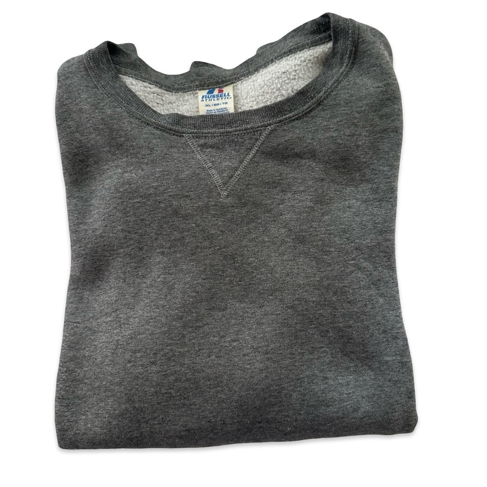 Russell Athletic Men's Charcoal Crewneck Sweater